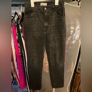 Abercrombie & Fitch Dark Gray '90s Straight Jeans Size 2 Long